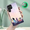 B-Bluey-es Мультяшный чехол для телефона Samsung S26 S25 S24 S23 S22 S21 S20 Edge Ultra Plus FE Для Magsafe Стеклянный чехол