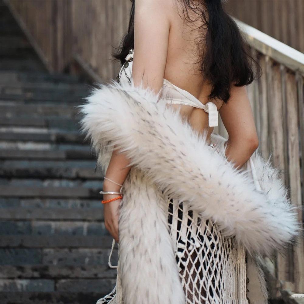 180cm Luxury Wraps Shawl Thick Fluffy Ladies Neck Warmer Muffler Fake Fur Long Scarf For Women Men