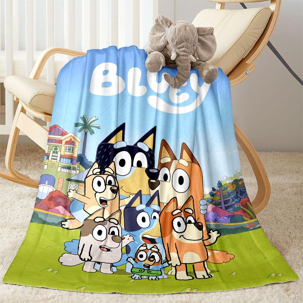 Bingo's Starry Adventure Blanket Comfortable Suitable for Office Office Chair Picnics for All Seasons Stylish Decor