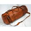 Leather Genuine Travel Bag Duffle Gym Men Vintage Luggage S Overnight Weekend