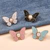 Women's Adjustable Butterfly Brooch Waist Clip Collar Pin Slimming Effect for Party Office and Street Style