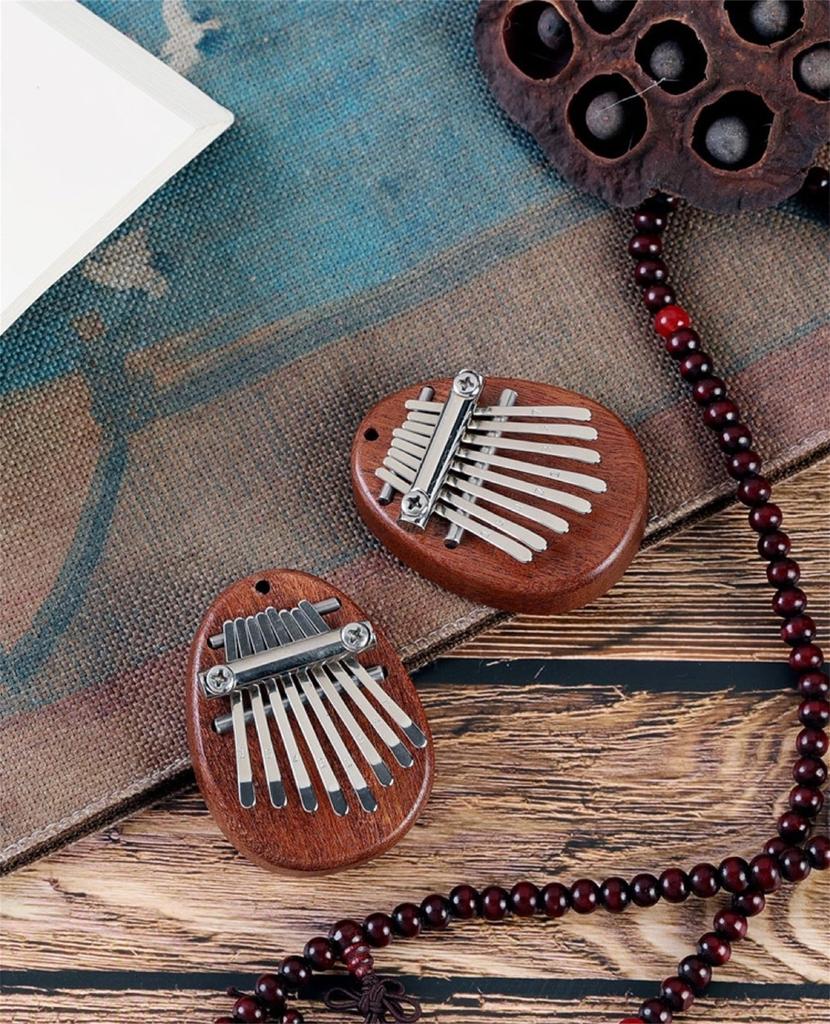 8 Key Portable Mini Wood Kalimba High Quality Exquisite Finger Thumb Piano Marimba Musical Good Accessories Pendant Gift
