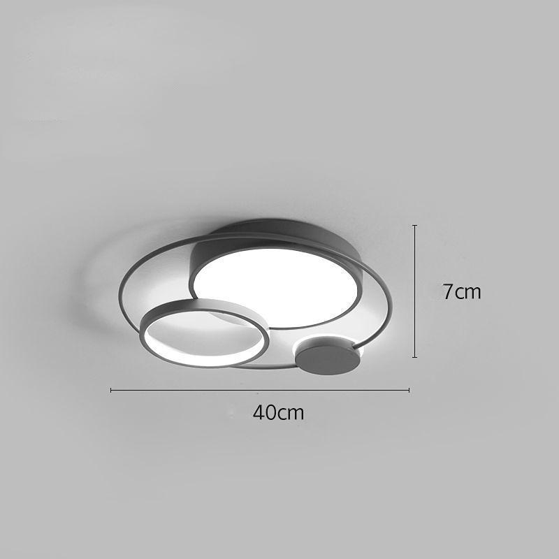 Современный светодиодный потолочный светильник для спальни, кабинета, гостиной, дома, декоративная круглая люстра