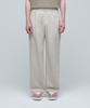MUSINSA STANDARD Cotton Linen Two-Tuck Wide Pants [Light Beige]