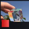 Glass Cube Dichroic Prism X Cube Desktop Ornament Glass Prism for Beam Splitting & Photography Accessories Light Decor