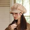 Autumn and Winter New Hat Women's Thermal Beret Retro Octagonal Hat Fashion Cap
