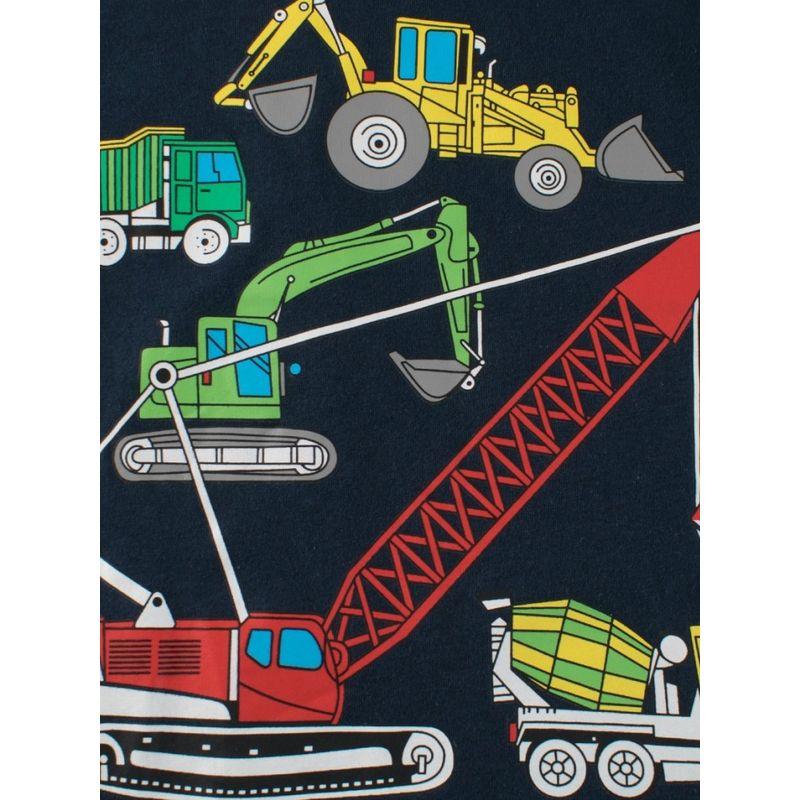27Kids Children's Clothing Summer Kids Short Sleeve T-shirt Clothes Boys and Girls Engineering Car Excavator Baby 100% Cotton Coat