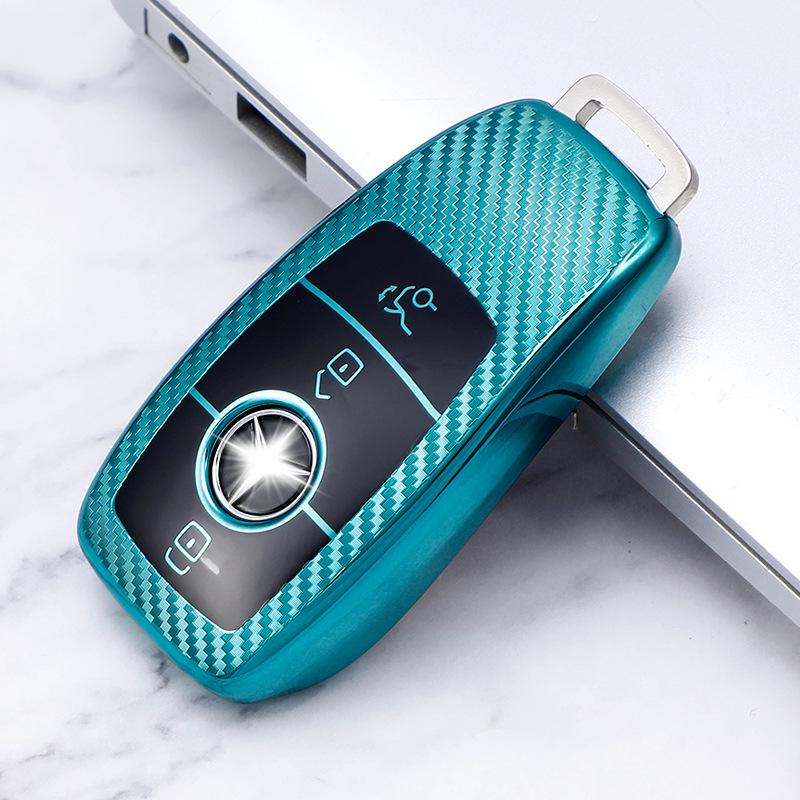 Mercedes E-Class Key Shell Carbon Fiber Pattern Cover