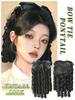 Synthetic Roman Curly Ponytail Wig 14 Inch Female Retro Hairstyle Bow Wig For Women's Daily Uses