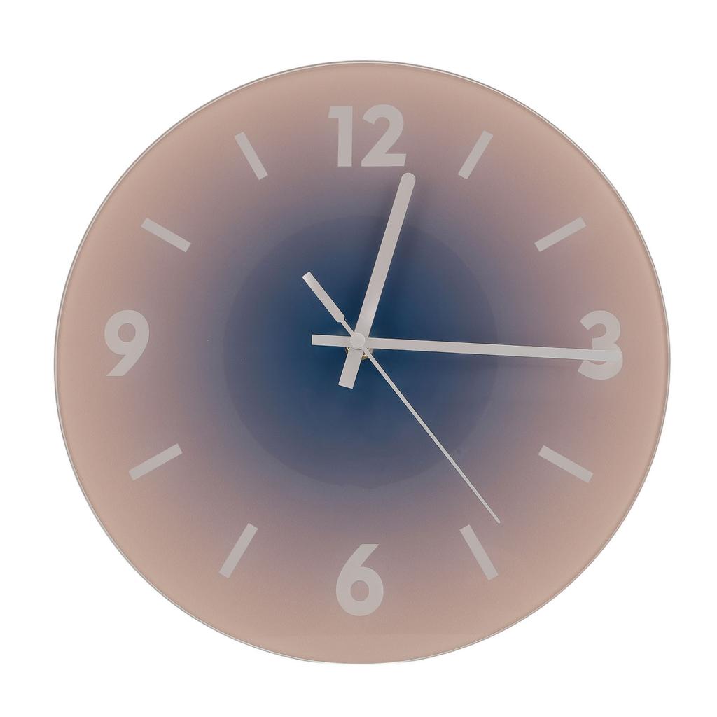 Настенные часы 12 дюймов Nordic Sun Down инновационные стеклянные бесшумные современные настенные часы для гостиной