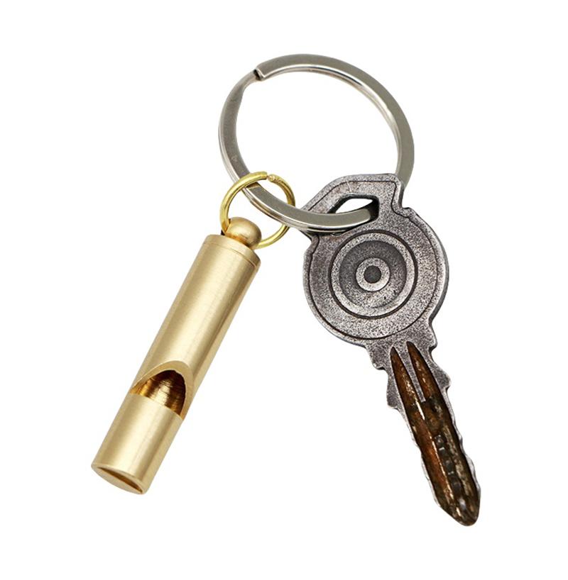 Латунный свисток Высокодецибельный Портативный Уличный свисток для пешего туризма, кемпинга, спасательный свисток, свистки для тренировок судей, уличные гаджеты