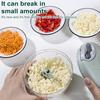 500/900ML Garlic Stirrer Manual Food Processor Vegetable Chopper Hand Pull String Onion Cutter for Veggies Fruits Nuts Herb Easy Clean Kitchen Tool