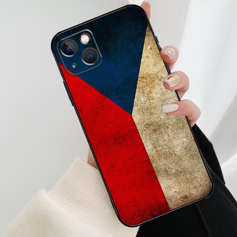 Чехия Чешский флаг Чехол для телефона для iPhone 17 Pro Max 14 13 12 11 15 16 Pro Max mini 15 16 Plus 16e 17 Air