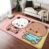 Bubu и Dudu Милый коврик для пола Уютный фланелевый Мягкий Толстый Нескользящий коврик для гостиной Спальни Кухни Декор Ковры