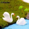 DIY Micro Landscape Fairy Garden Ornaments Swan Figurine Goose Model Home Decor Miniature Animal