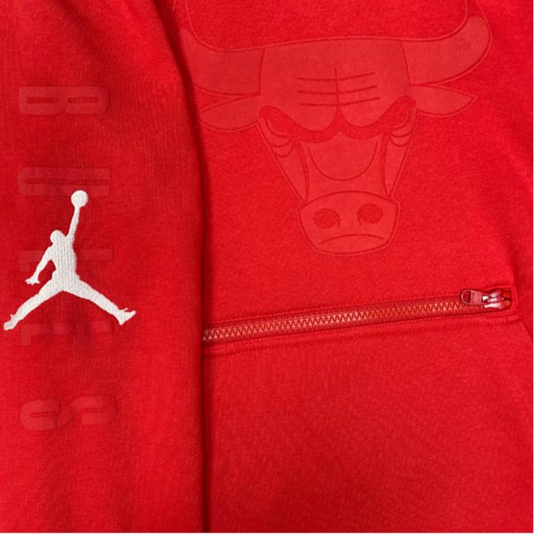 Jordan Худи X NBA Collaboration Чикаго Буллз Стильное Универсальное С Длинным Рукавом Детские Худи Красный 3Y2B7FELP-BUL