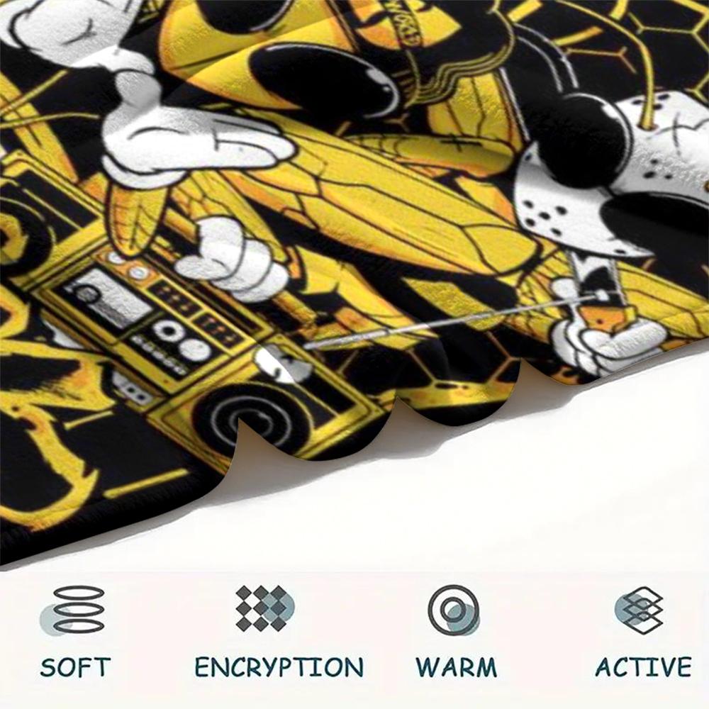 1 шт. Фланелевое одеяло с принтом WU TANG, Высококачественное, Удобное для всех сезонов, Декор для дома, Тепло и уют, Идеально для рождественских подарков102