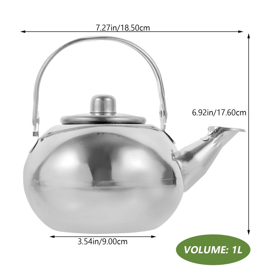 Кастрюля из нержавеющей стали с ручкой cool-touch для домашнего использования для чая, кухонный чайник для воды, бытовой чайник для чая