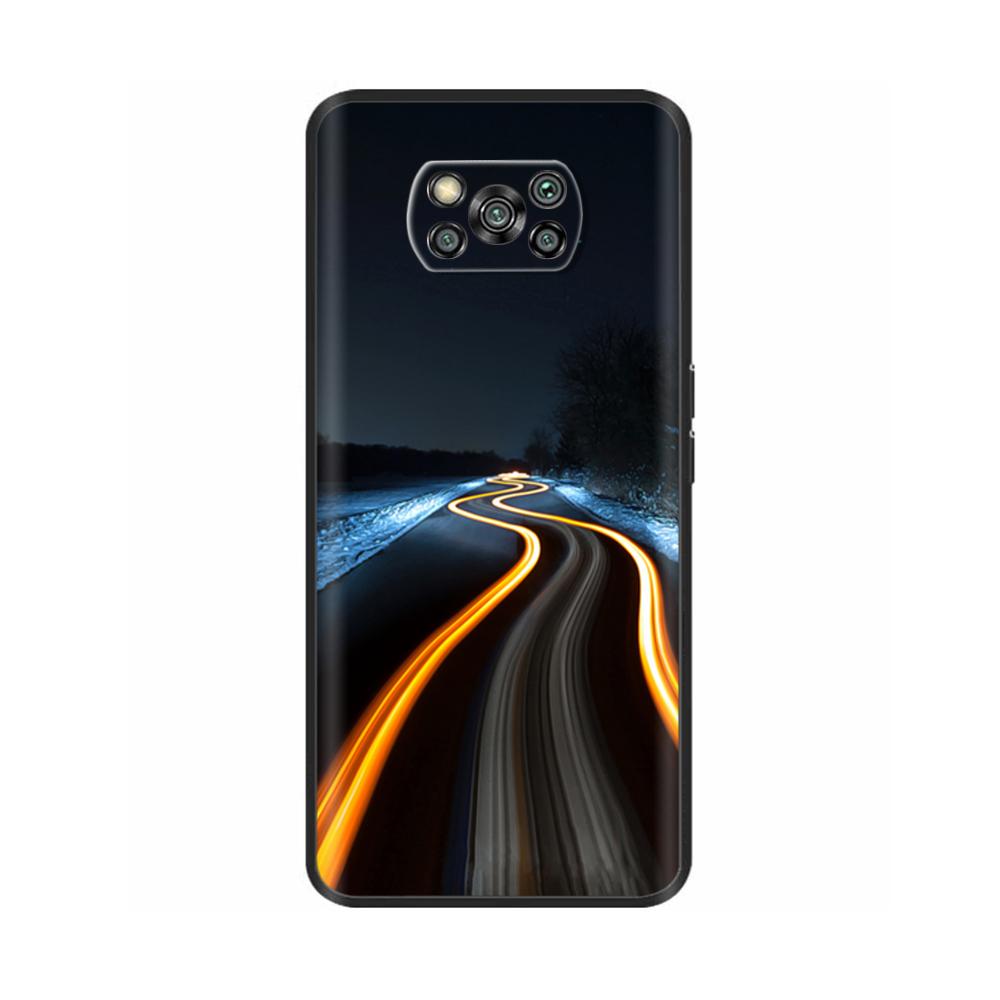 Чехол для Xiaomi Poco X3 Pro Мягкий силиконовый Черный Чехол для телефона для Poco X3 NFC Чехол для Poco X 3 NFC PocoX3 Pro ТПУ Capa Funda