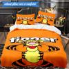 Cartoon Tiger 3pcs K-pop music group Bedding set,Ideal for Bedroom, Dormitory,Including Duvet Cover And 2pcs Pillowcases,Fan gifts