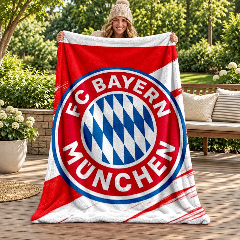FC Bayern Munchen blanket Flannel Blanket Soft Cozy Plush Throw for Sofa Bed Lightweight Home Decoration Gifts for Christmas various holidays