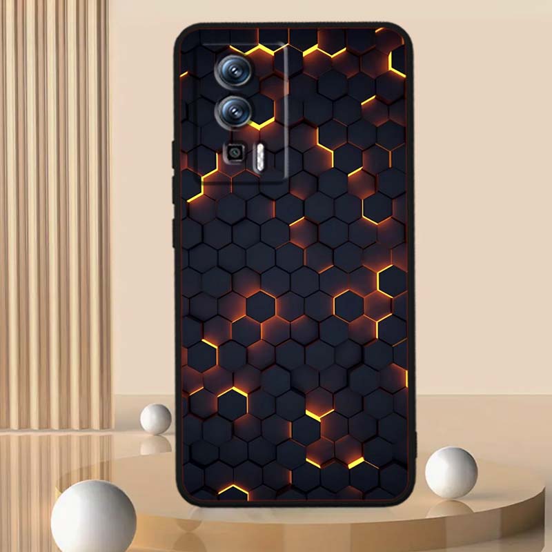 Технологичное Арт Иллюстрация Для Xiaomi Redmi 12 13C 12C 13 10C 9T A2 9A 9C 7A Note 10S 8T 10 9 8 Pro 4G 5G Черный Чехол для Телефона