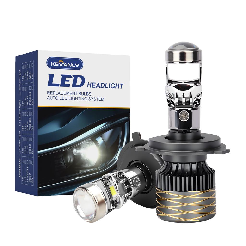 H4 H11 Светодиодная фара 30 Вт Canbus Противотуманная фара 12 В Свет ближнего/дальнего света Супер яркий дневной ходовой свет 6000K Линза A80 Автоаксессуары