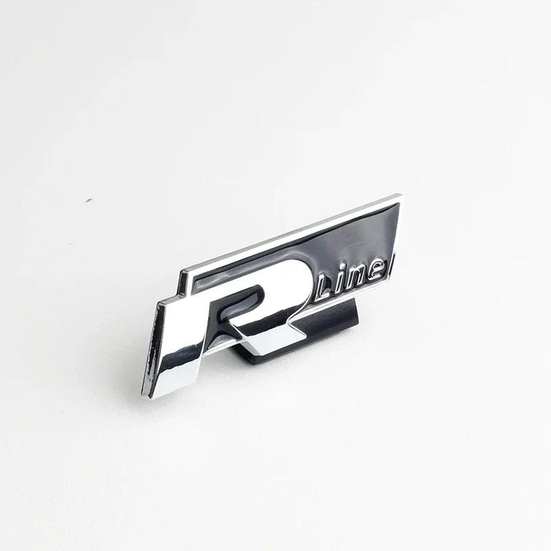 Car Front Grille Emblem for Rline Polo Passat B5 B7 Golf 3 4 5 Jetta Touareg Beetle Tail Trunk Fender Badge Sticker