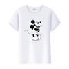 Vintage Unisex Cartoon Tshirt Mickey Mouse Tops Graphic Clothes Summer Blouses Short Sleeve T-shirt White Tees