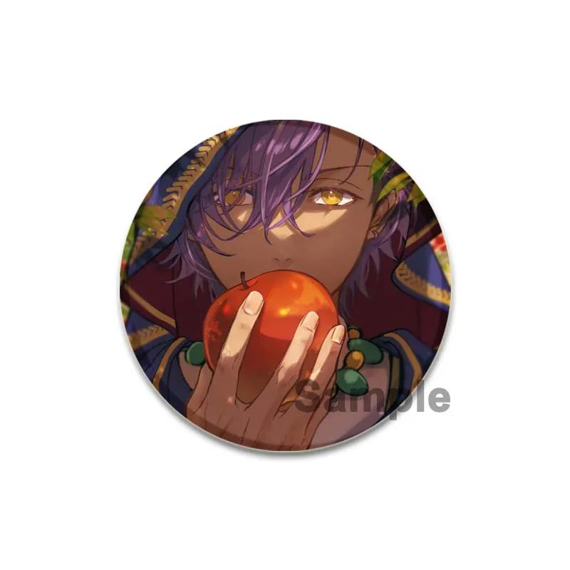 32/44/58mm Ensemble Stars Idol Brooch Round Cartoon Cosplay Badge Adonis Otogari Icons Lapel Pins for Backpack Gift Accessory