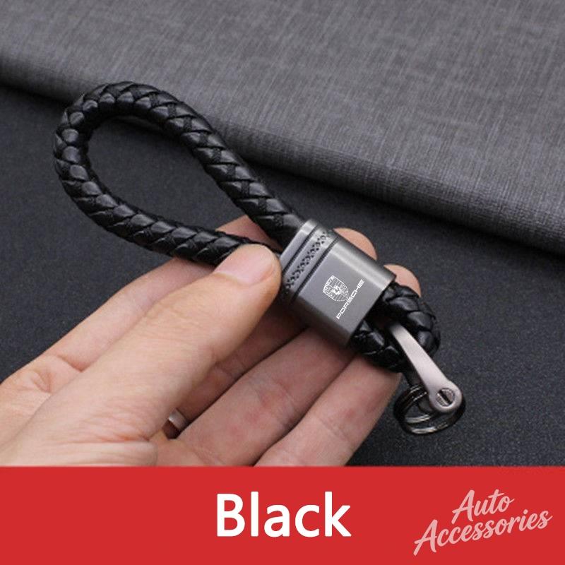 Zinc Alloy Keychain Car Pendant For Porsche Cayenne Panamera Macan 911 Taycan Boxster Cayman 918 Pajun Keyring Auto Accessories