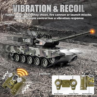 1:24 RC боевой танк с дистанционным управлением Ger Leopard II армейский танк, который стреляет для детей и взрослых 2.4G модель танка игрушка со звуковыми эффектами свет и дым