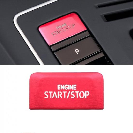 Red Aluminum Alloy Car Console Engine Start Button Sticker For VW Golf 8 -23