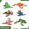 Mini Pvc Frog Model Static Animal Figurine For Kids Learning And Home Decorations