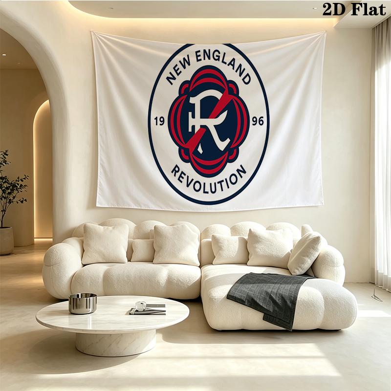 New England Revolution Wall tapestry, aesthetic printed fabric blanket, suitable for bedroom, living room, and home decor.