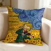 Van Goghs Paintings  Square DoubleSided printed Pillow Case Bedroom Bedside Pillow Sofa Cushion Cover