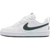 Court Borough Slip Resistant Abrasion Resistant Low Top Kids' Skateboarding Shoes White Green Sneakers DV5456-122