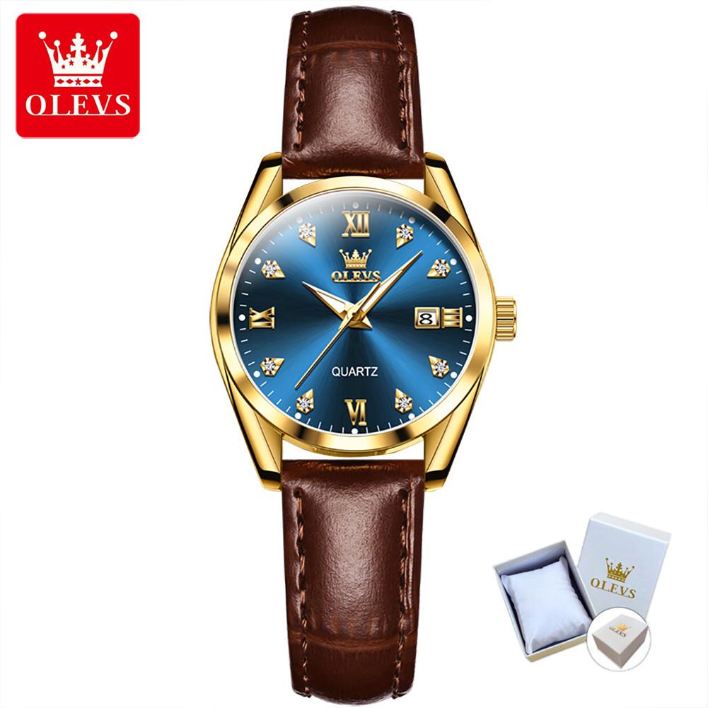 OLEVS Новые женские часы. Элегантные, модные и интеллектуальные водонепроницаемые светящиеся высококачественные часы.