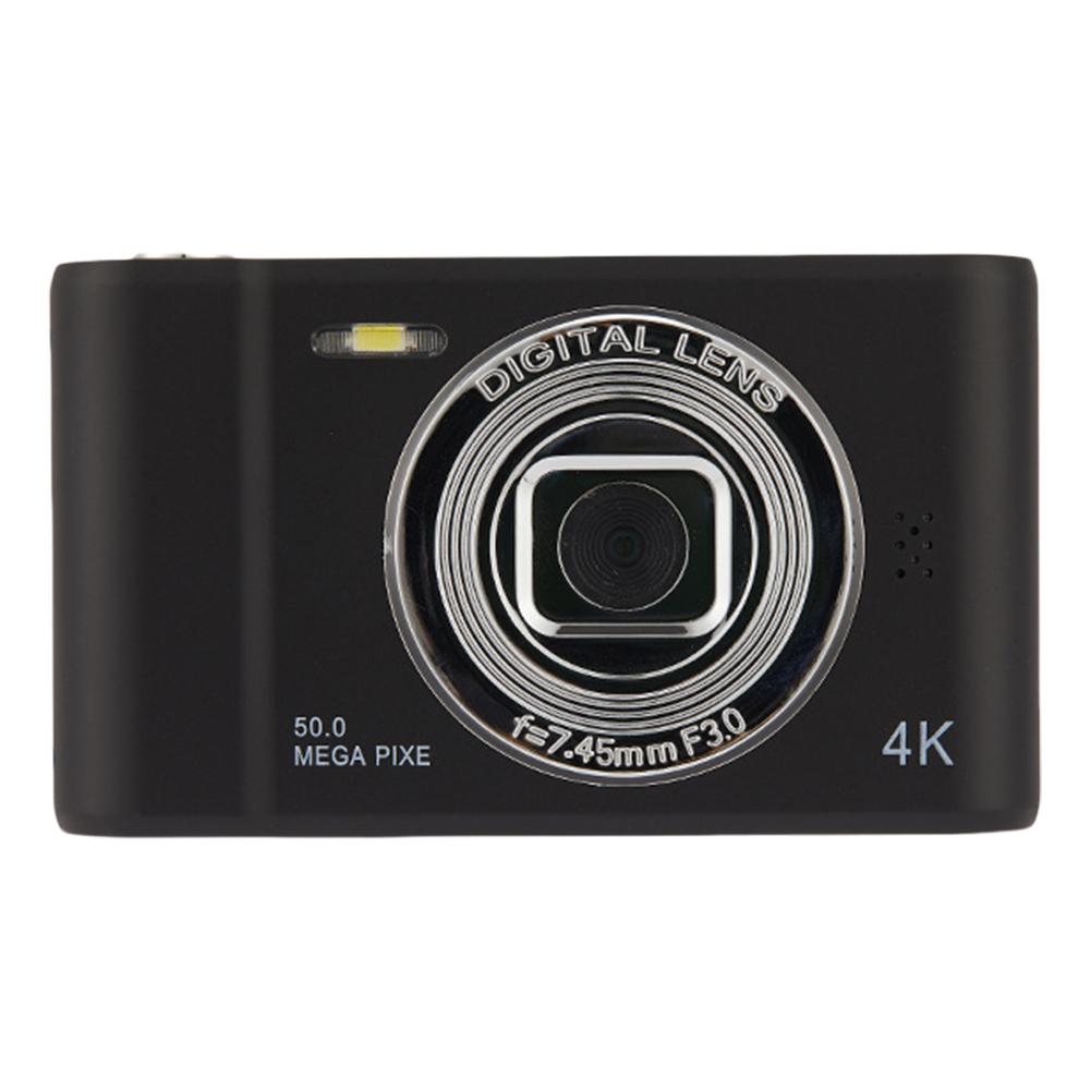 4K Campus Selfie Mini Retro Camera HD Photography Travel Selfie Camera 2.4 Inch IPS Screen Front Rear Cam Outdoor Child Camera