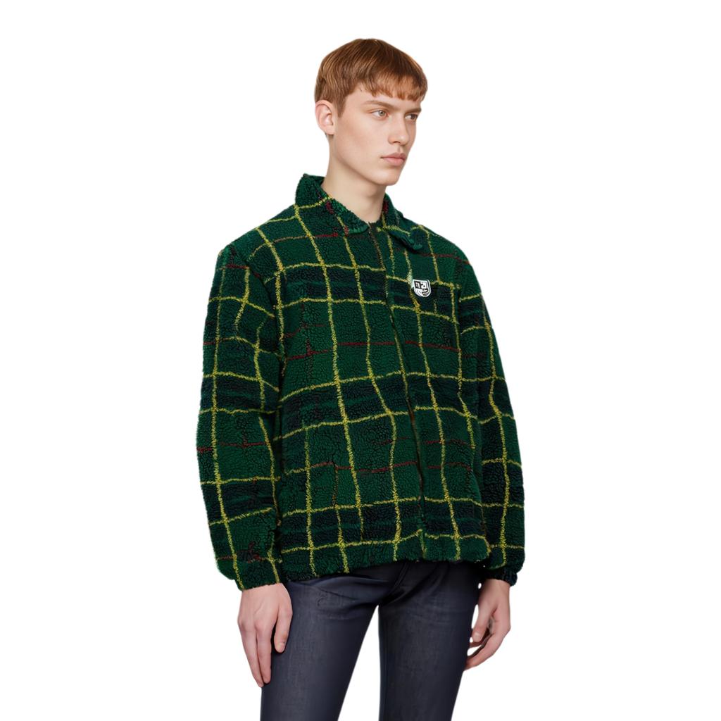 Vans Куртка на молнии с клетчатым принтом Куртки унисекс Зеленая VN0A7YGN2TD