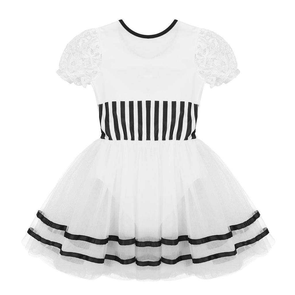 Детские кружевные пышные рукава для девочек, праздничное платье-пачка для вечеринки, танцевальные костюмы для принцесс