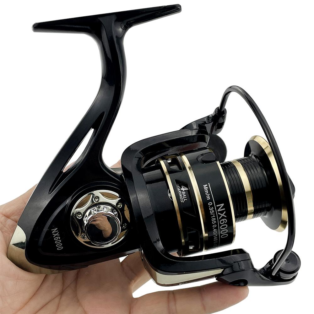New High Quality Metal Spinning Fishing Reel Spool Seawater 5.2:1/4.7:1 High Speed Gapless Fishing Reel Waterproof Suitable for 1000-7000 Series