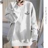 Bvaeocl Plus Size Oversized Pullover Loose Stylish Korean BV91 Women's Hoodie, Sweatshirt, Figure-Flattering, Lightweight, Fit, Style, Fall/Winter