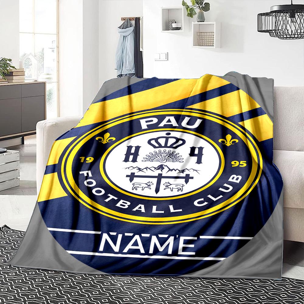 Custom Name Schalke Team Crest blanket for Couch & Bed, Plush Cozy Fuzzy Blanket Super Soft & Warm Blankets for Fall and Winter. 0908259