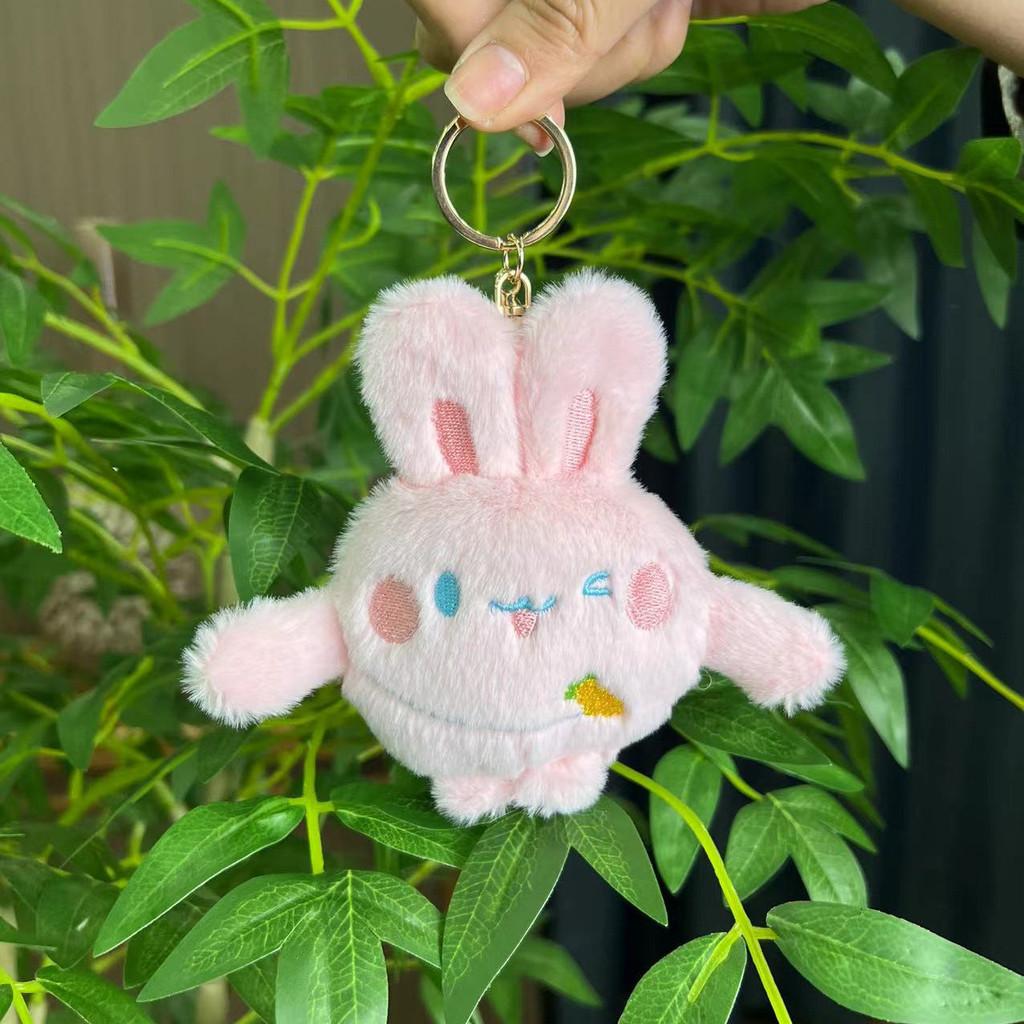 Cuddly And Cozy Rabbit Plush Toy Keychain With Soft Texture And Options Colorful
