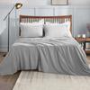 Solid Color Bed Linen Set Sheets Full Sets Mattress Cover Flat and Fitted Sheet with Pillowcases Twin Full Queen King Size