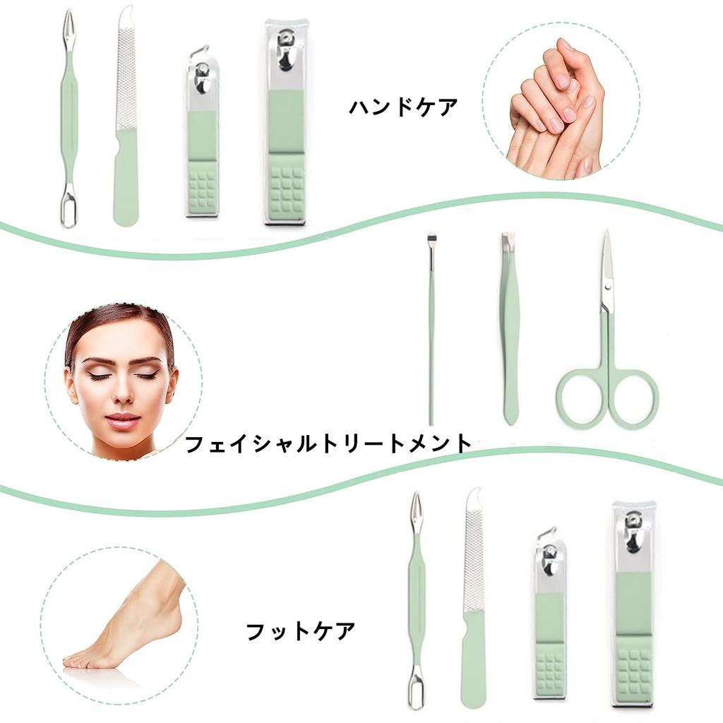 Набор для ногтей и кусачек для ногтей для мужчин и ухода за ногтями на ногах, портативный дорожный, для лечения ногтей и стоп, косметический подарок для и жен, женщин, 8-в-1 кусачки,
