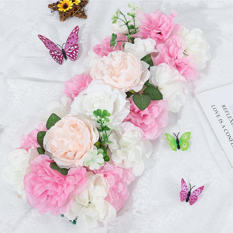 Искусственные цветы, свадебные украшения, арка, шелковые пионы, розы, искусственная арка, цветочный декор, украшения для приема/банкета