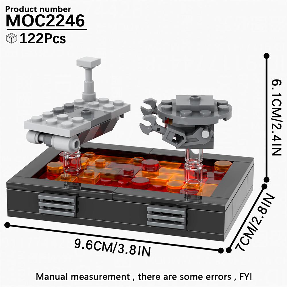 MOOXI Серия «Космические войны» Сценарная модель MOC Кирпич DIY Диорама Взрослые Детские Игрушки Набор строительных блоков Монтессори Подарки Украшение