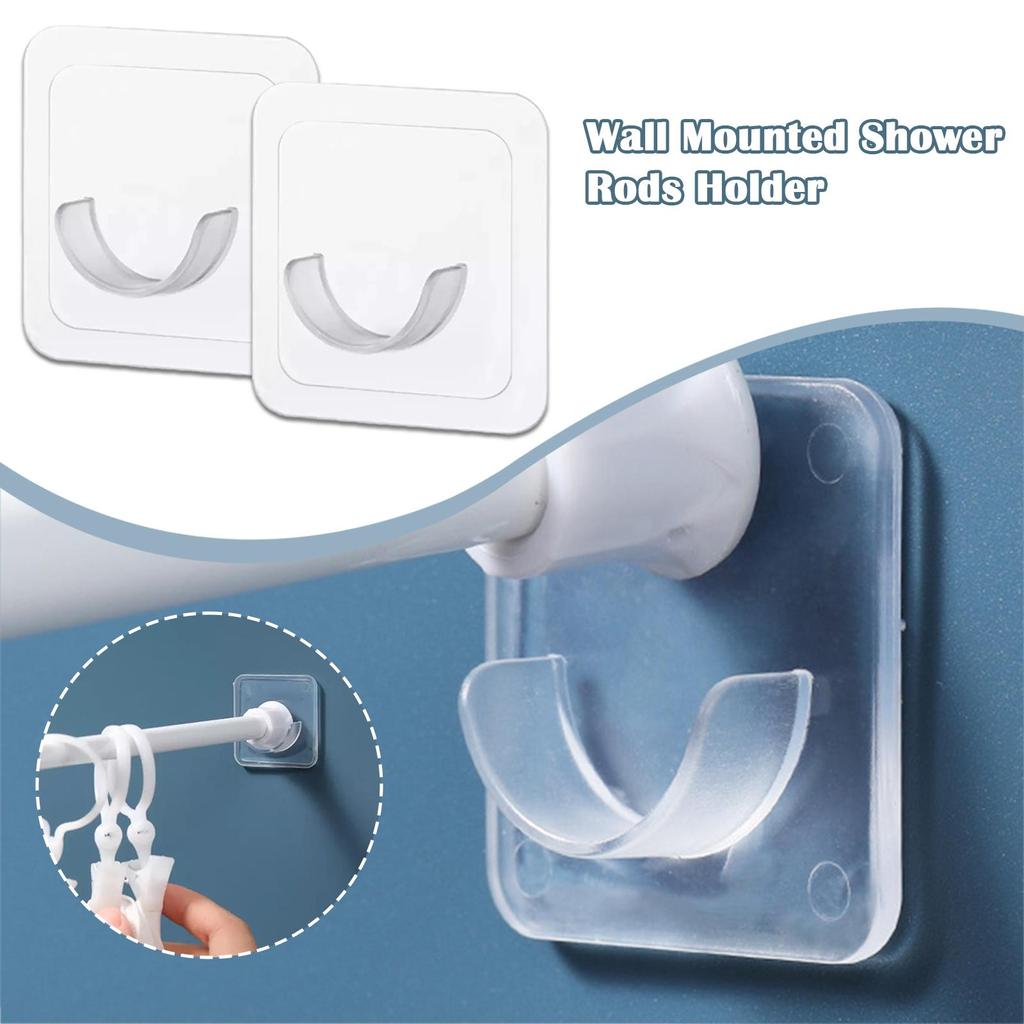 Самоклеящийся телескопический держатель для штанги, не требующий сверления, регулируемый каркас для штанги, горизонтальная перекладина, настенный крючок, фиксирующее крепление